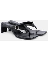 Balenciaga - Bel Air 50 Leather Sandals - Lyst