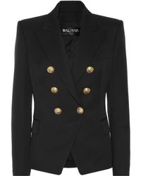 Balmain Blazer en laine - Noir