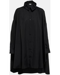 Noir Kei Ninomiya - Vestido camisero en popelin de algodon - Lyst
