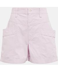 Isabel Marant - High-Rise Shorts Rachel Aus Baumwolle - Lyst