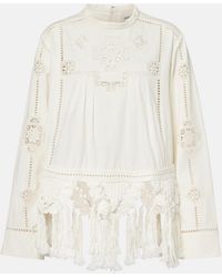 Isabel Marant - Severine Macrame Cotton Top - Lyst