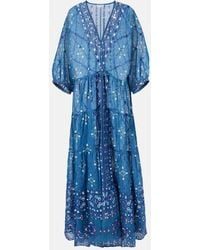 Juliet Dunn - Bedruckter Kaftan Mosaic Aus Baumwolle - Lyst
