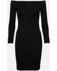 Tom Ford - Off-Shoulder Cashmere And Silk Minidress - Lyst