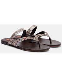Missoni - Luise Zigzag Thong Sandals - Lyst
