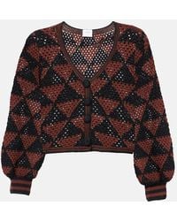 Anna Kosturova - Malia Crochet Cotton Cardigan - Lyst