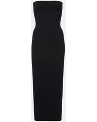 Leset - Vestido Midi Bandeau Rio De Jersey - Lyst