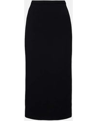 Givenchy - Wool-Blend Midi Skirt - Lyst