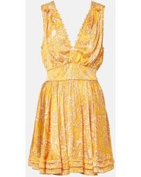 Poupette - Abito Corto Bessie Con Stampa - Lyst
