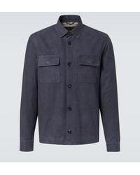 Loro Piana - Lowe Suede Overshirt - Lyst