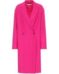 Stella McCartney Manteau Blackwood en laine mélangée - Rose