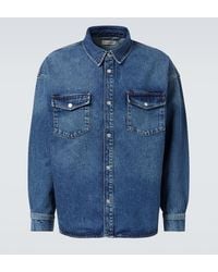 FRAME - Denim Overshirt - Lyst