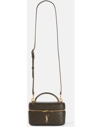 Saint Laurent - Gaby Mini Leather Vanity Bag - Lyst