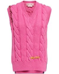 Round-neck knitwear di Tramontana in Neutro Donna Abbigliamento da Maglieria da Maglioni gilet 