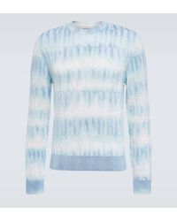 Amiri - Logo Cotton And Cashmere-blend Sweater - Lyst