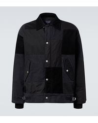 Comme des Garçons - Paneled Cotton Oxford Jacket - Lyst