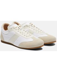 Lemaire - Soft Suede-Trimmed Sneakers - Lyst