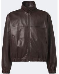 Saint Laurent - Leather Blouson Jacket - Lyst