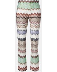 Missoni - Zigzag Lame Cropped Straight Pants - Lyst