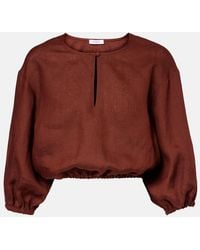 Eres - Gracieux Linen Crop Top - Lyst