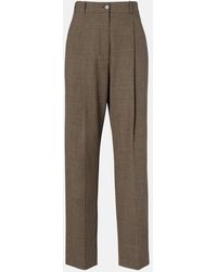 The Row - Gianni Wool Straight Pants - Lyst
