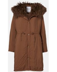 Yves Salomon - Doudoune Shearling-Trimmed Down Coat - Lyst