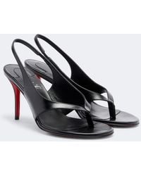 Christian Louboutin - Miss Z Leather Thong Sandals - Lyst