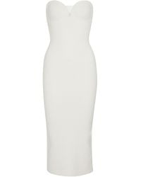 Galvan London Exclusive To Mytheresa – Thalia Strapless Midi Dress - White