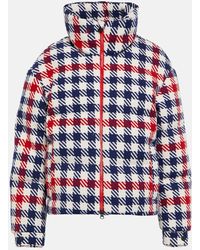 Perfect Moment - Gingham Wool-blend Down Jacket - Lyst