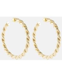 Jennifer Fisher - 14kt Gold-plated Hoop Earrings - Lyst