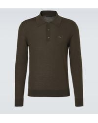 Prada - Virgin Wool Polo Sweater - Lyst