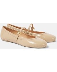 Gianvito Rossi - Carla Patent Leather Mary Jane Flats - Lyst