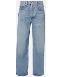Agolde - Henson Mid-Rise Wide-Leg Jeans - Lyst