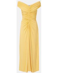 Jonathan Simkhai - Sheyda Ruched Jersey Midi Dress - Lyst