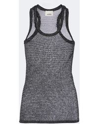 Isabel Marant - Cevara Semi-Sheer Striped Lurex Tank Top - Lyst