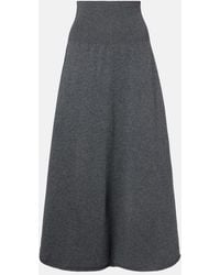 Extreme Cashmere - N°388 Ease Cashmere-Blend Maxi Skirt - Lyst