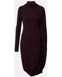 Stella McCartney - Caped Crepe Jersey Minidress - Lyst