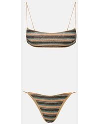 Oséree - Lumiere Striped Bikini - Lyst