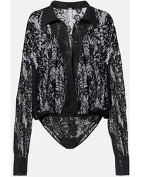 Norma Kamali - Oversized Bodysuit - Lyst