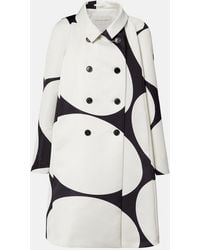 Dries Van Noten - Polka-Dot Double-Breasted Satin Coat - Lyst