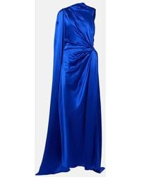 ROKSANDA - Asymmetric Draped Silk Gown - Lyst
