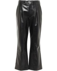 Pantalone di Saint Laurent in Nero Donna Abbigliamento da Pantaloni casual eleganti e chino da Pantaloni capri e cropped 