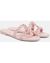 Aquazzura - Infinity Chain Jelly Slides - Lyst