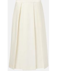 TOTEME - Twinflower Wool And Silk Midi Skirt - Lyst
