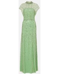 Jenny Packham - Crystal Drop Embellished Gown - Lyst