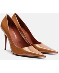 AMINA MUADDI - Barbara Patent Leather Pumps - Lyst