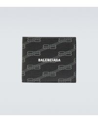 Balenciaga Portemonnaie BB aus Leder - Schwarz