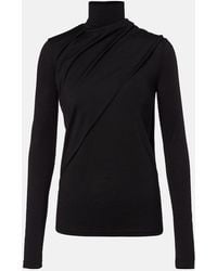 Rohe - Scarf-Detail Wool Jersey Top - Lyst