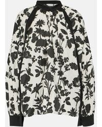 Max Mara - Gaetana Floral Cotton Top - Lyst