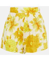 ALÉMAIS - Shorts Sonny in lino con stampa - Lyst