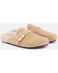 Tory Burch - Slippers Mellow Aus Veloursleder - Lyst